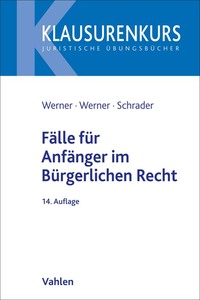 Vorderes Coverbild Fälle für Anfänger im Bürgerlichen Recht