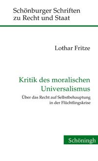 Vorderes Coverbild Kritik des moralischen Universalismus