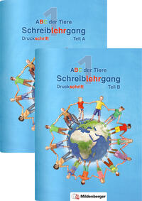 Vorderes Coverbild ABC der Tiere 1 – Schreiblehrgang Druckschrift, Teil A und B
