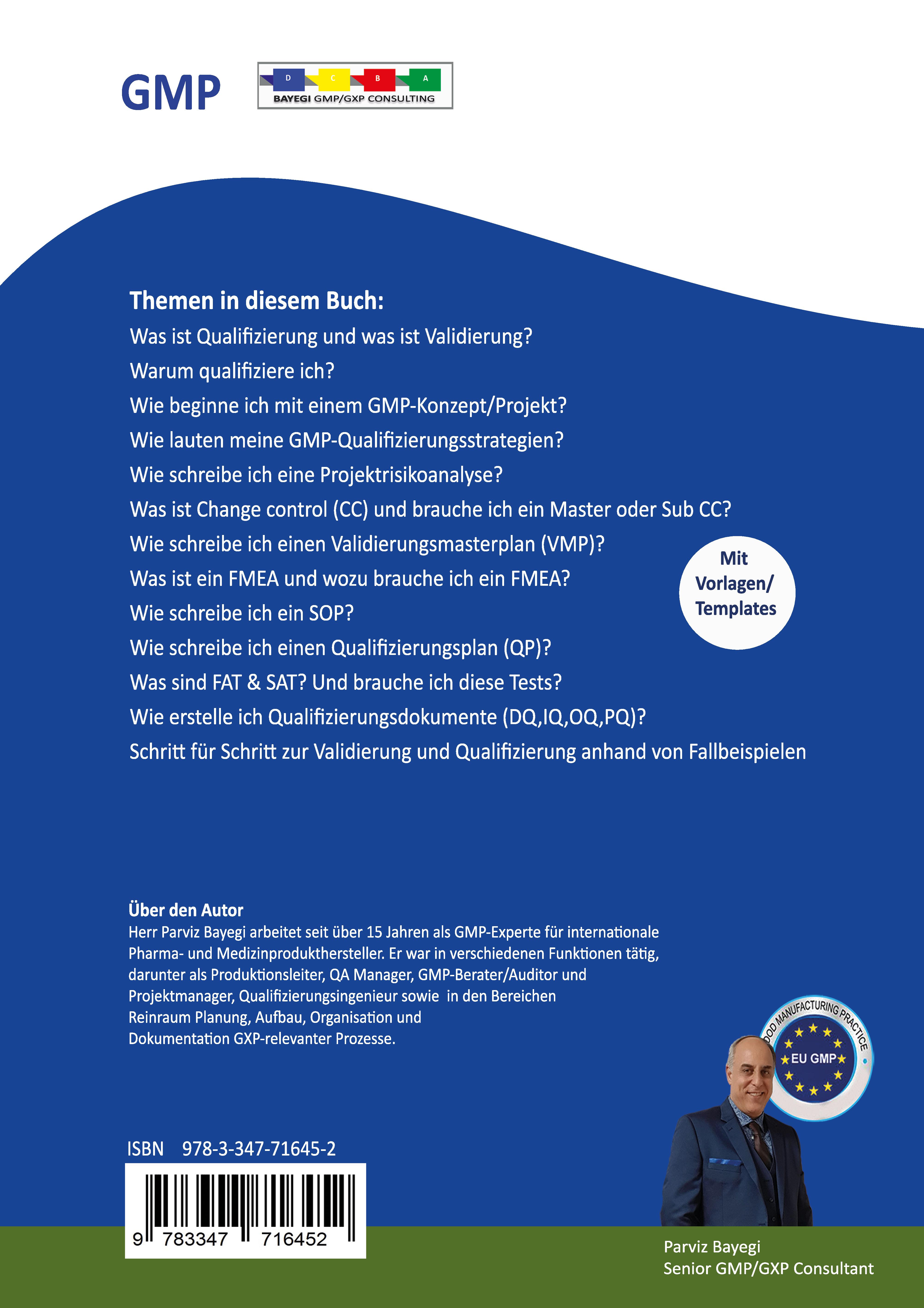 Rückseitencover GMP- gerechte Validierung/Qualifizierung & Dokumentation