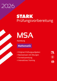 Vorderes Coverbild STARK Mathematik - MSA 2026 Hamburg - Prüfungsvorbereitung