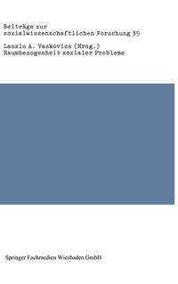 Vorderes Coverbild Raumbezogenheit sozialer Probleme