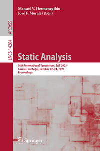 Vorderes Coverbild Static Analysis