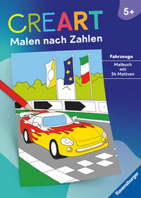 Vorderes Coverbild CreArt Malen nach Zahlen ab 5: Fahrzeuge
