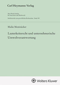 Vorderes Coverbild Lauterkeitsrecht und unternehmerische Umweltverantwortung