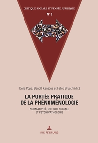 Vorderes Coverbild La portée pratique de la phénoménologie