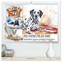 Vorderes Coverbild Hundeträume (hochwertiger Premium Wandkalender 2025 DIN A2 quer), Kunstdruck in Hochglanz