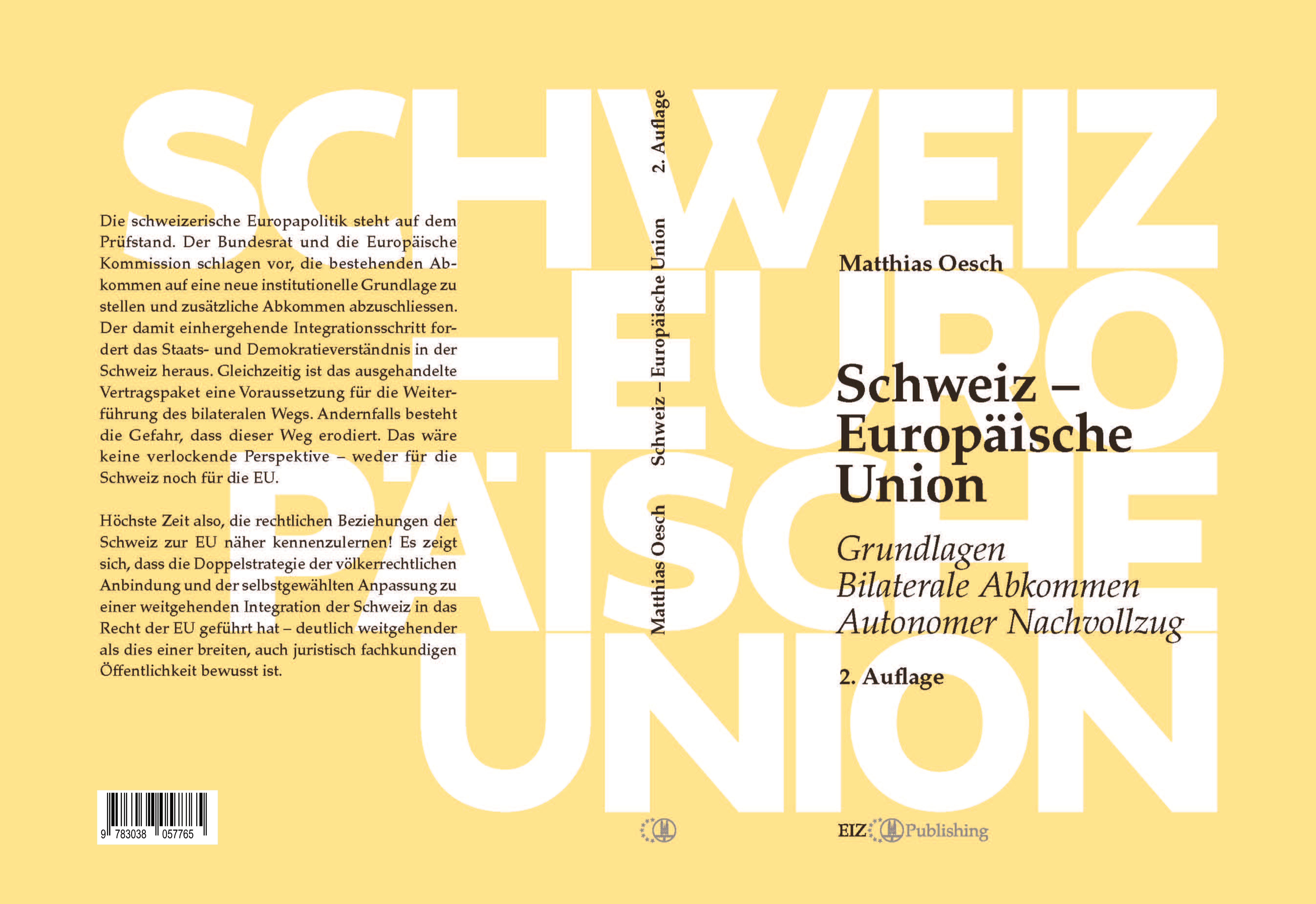 Gesamtes Coverbild Schweiz – Europäische Union