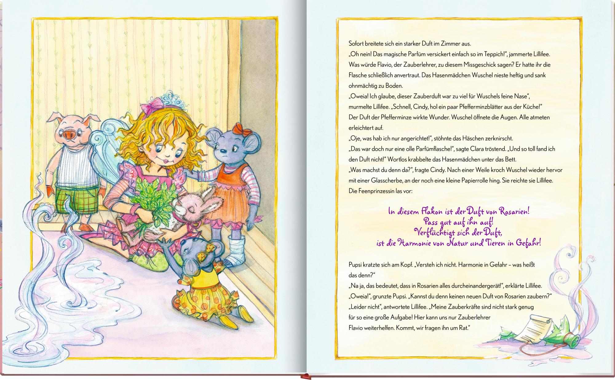 Beispielinhalt (Bild) Prinzessin Lillifee im Garten der Düfte