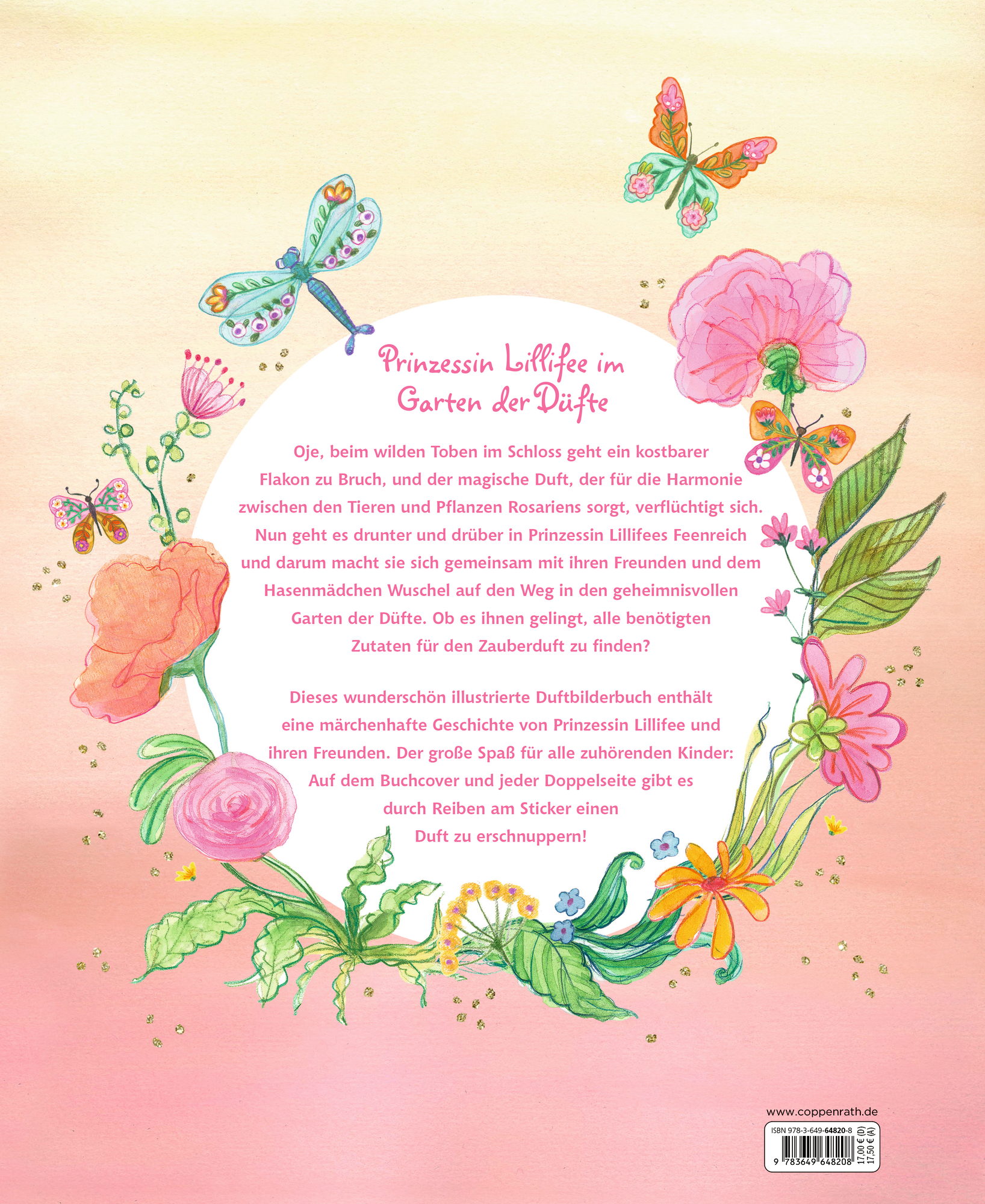 Rückseitencover Prinzessin Lillifee im Garten der Düfte