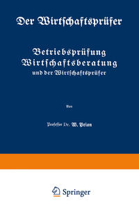 Vorderes Coverbild Betriebsprüfung Wirtschaftsberatung und der Wirtschaftsprüfer