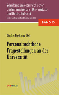 Vorderes Coverbild Personalrechtliche Fragestellungen an der Universität