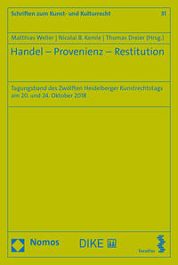 Vorderes Coverbild Handel – Provenienz – Restitution