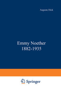 Vorderes Coverbild Emmy Noether 1882–1935