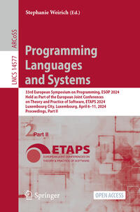 Vorderes Coverbild Programming Languages and Systems