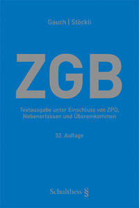 Vorderes Coverbild ZGB (Schweizerisches Zivilgesetzbuch)
