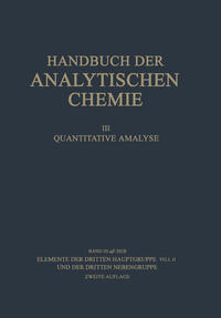 Vorderes Coverbild Elemente der Dritten Hauptgruppe Teil II und der Dritten Nebengruppe