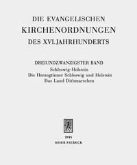 Vorderes Coverbild Die evangelischen Kirchenordnungen des XVI. Jahrhunderts