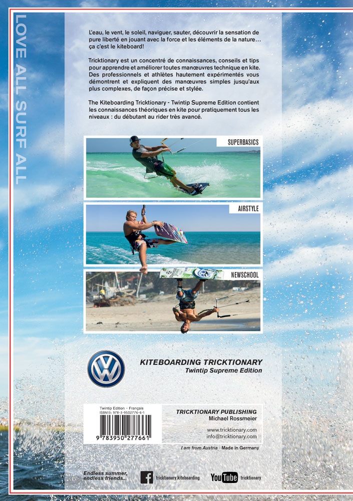 Rückseitencover Kiteboarding Tricktionary