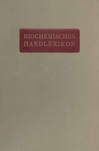 Vorderes Coverbild Biochemisches Handlexikon