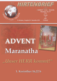 Vorderes Coverbild ADVENT - Maranatha - "Unser HERR kommt!" 1. Korinther 16,22b