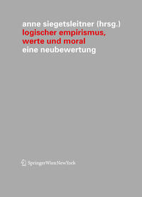 Vorderes Coverbild Logischer Empirismus, Werte und Moral