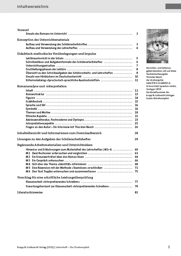 Beispielinhalt (Bild) Der Drohnenpilot – Thorsten Nesch – Lehrerheft