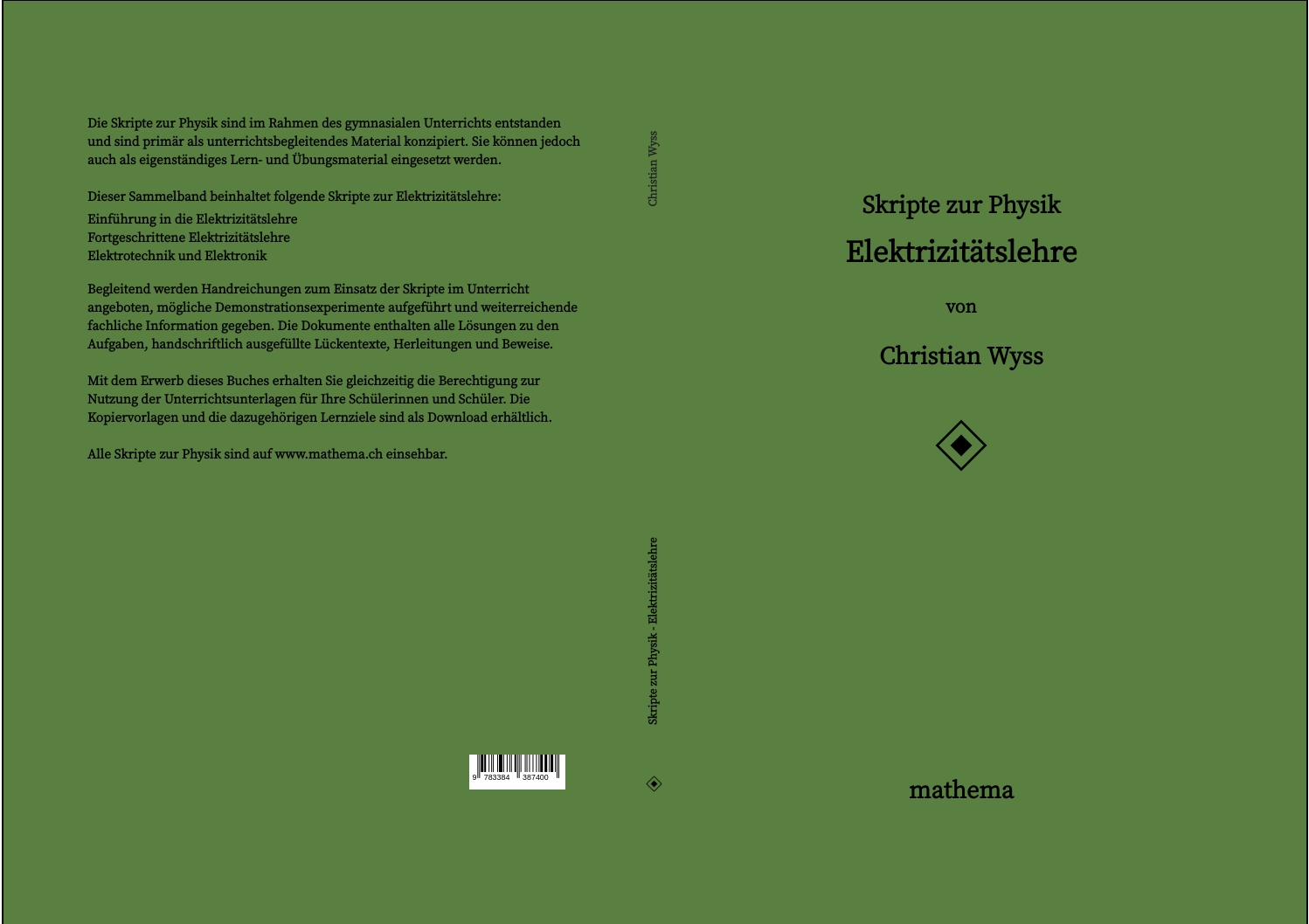 Gesamtes Coverbild Skripte zur Physik - Elektrizitätslehre