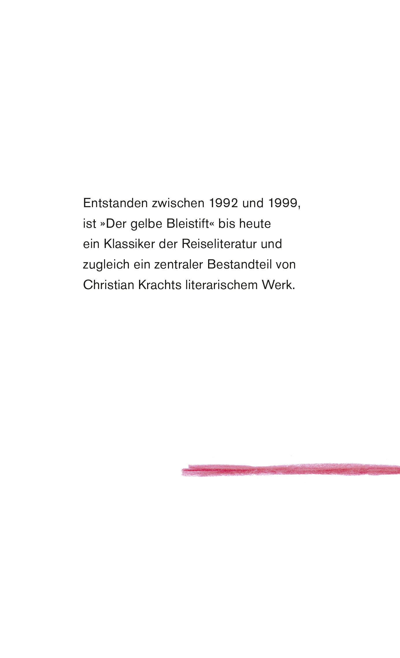 Rückseitencover Der gelbe Bleistift