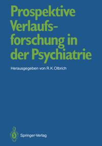 Vorderes Coverbild Prospektive Verlaufsforschung in der Psychiatrie
