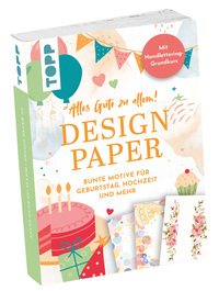 Vorderes Coverbild Design Paper A6 Alles Gute zu allem. Mit Handlettering-Grundkurs