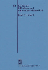 Vorderes Coverbild Lexikon der Bibliotheks- und Informationswissenschaft