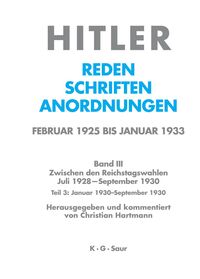 Vorderes Coverbild Januar 1930 - September 1930