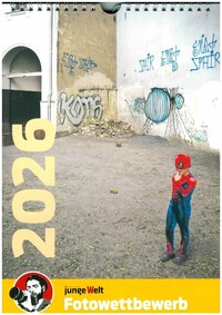 Vorderes Coverbild Kalender 2026 zum junge Welt-Fotowettbewerb