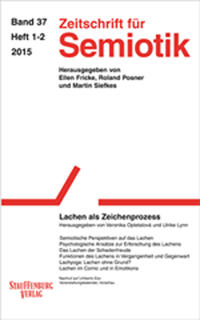 Vorderes Coverbild Zeitschrift für Semiotik / Lachen als Zeichenprozess