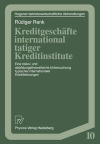 Vorderes Coverbild Kreditgeschäfte international tätiger Kreditinstitute