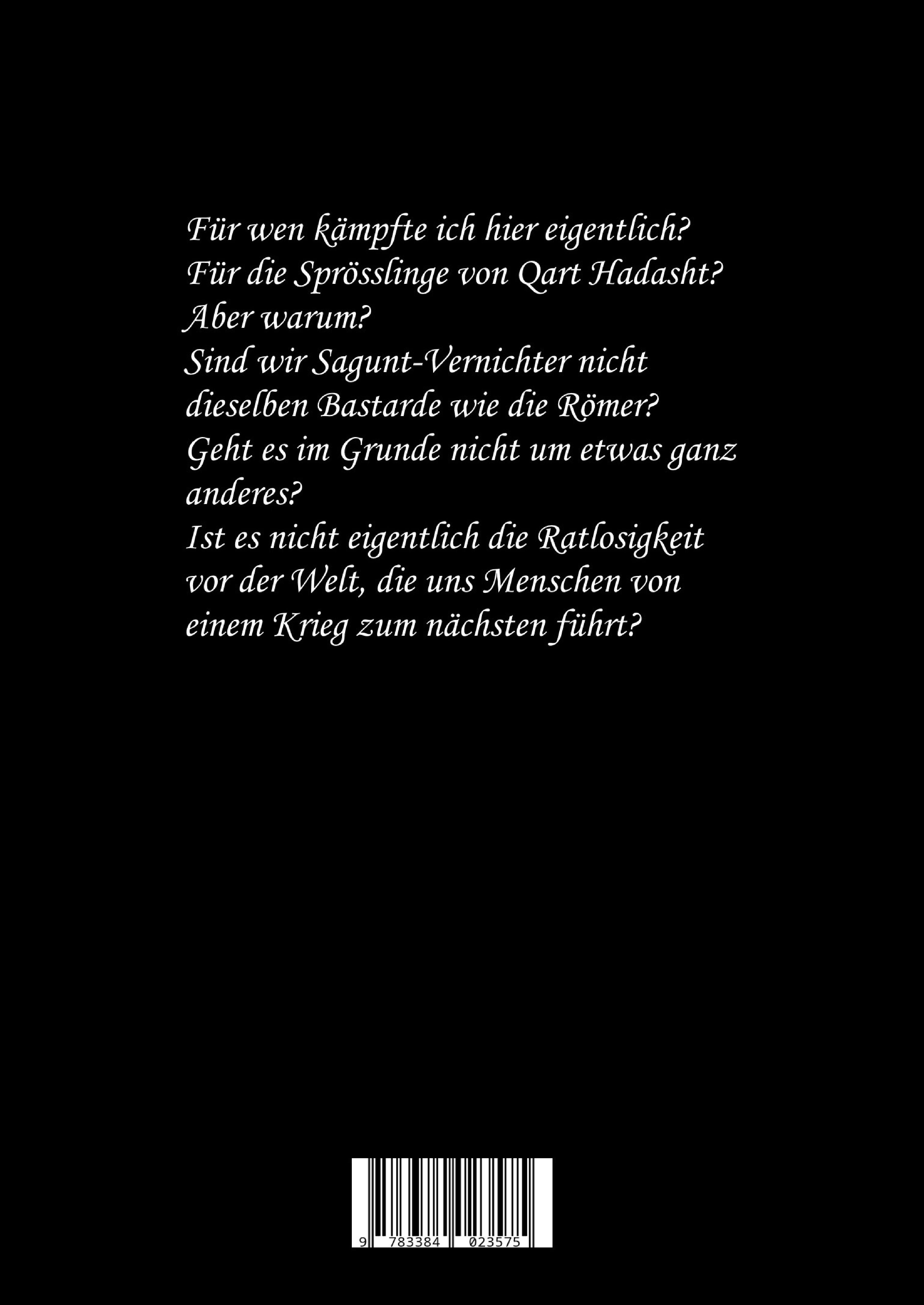 Rückseitencover Saturn – Die Wahrheit über Hannibal Barkas