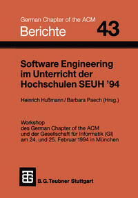 Vorderes Coverbild Software Engineering im Unterricht der Hochschulen SEUH ’94