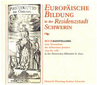 Vorderes Coverbild Europäische Bildung in der Residenzstadt Schwerin