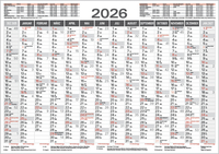 Vorderes Coverbild Tafelkalender A4 2026