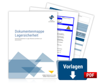 Vorderes Coverbild Dokumentenmappe Lagersicherheit