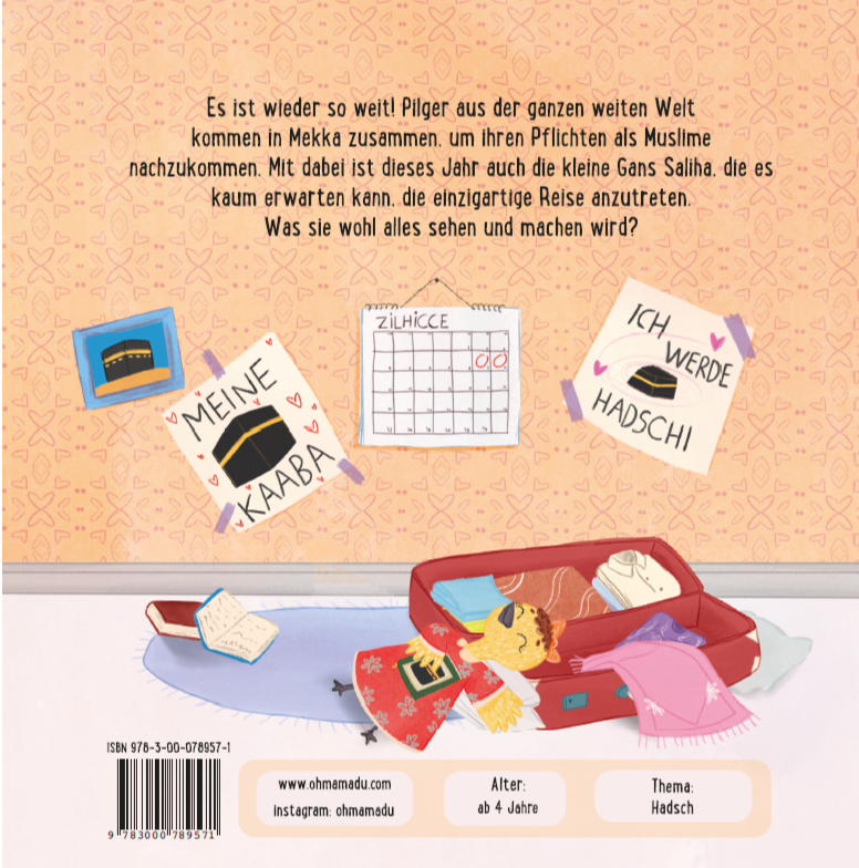 Rückseitencover Hadsch mit Schnabel und Federkleid