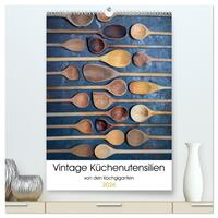 Vorderes Coverbild Vintage Küchenutensilien (hochwertiger Premium Wandkalender 2026 DIN A2 hoch), Kunstdruck in Hochglanz