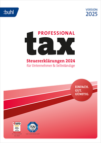 Vorderes Coverbild tax 2025 Professional
