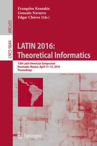 Vorderes Coverbild LATIN 2016: Theoretical Informatics