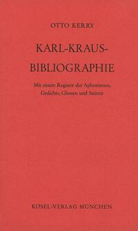 Vorderes Coverbild Karl-Kraus-Bibliographie