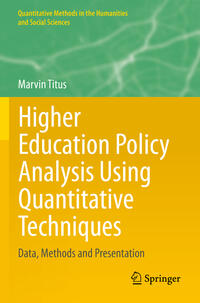 Vorderes Coverbild Higher Education Policy Analysis Using Quantitative Techniques