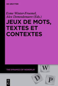 Vorderes Coverbild Jeux de mots, textes et contextes