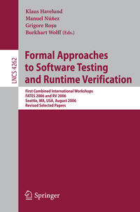 Vorderes Coverbild Formal Approaches to Software Testing and Runtime Verification