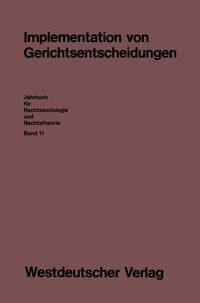 Vorderes Coverbild Implementation von Gerichtsentscheidungen